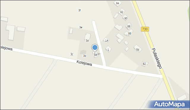 Grabów nad Pilicą, Kolejowa, 3A, mapa Grabów nad Pilicą