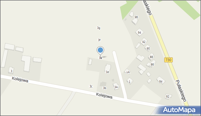 Grabów nad Pilicą, Kolejowa, 3e, mapa Grabów nad Pilicą