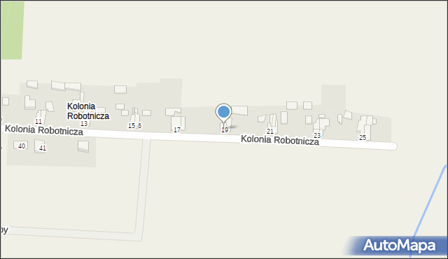 Gracze, Kolonia Robotnicza, 19, mapa Gracze