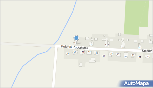 Gracze, Kolonia Robotnicza, 2, mapa Gracze