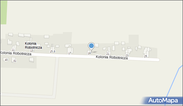 Gracze, Kolonia Robotnicza, 20, mapa Gracze