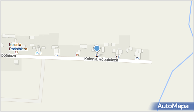 Gracze, Kolonia Robotnicza, 21, mapa Gracze