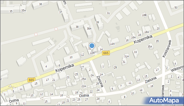 Grajewo, Kopernika Mikołaja, 12A, mapa Grajewo