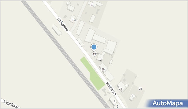 Grębocice, Kolejowa, 15, mapa Grębocice
