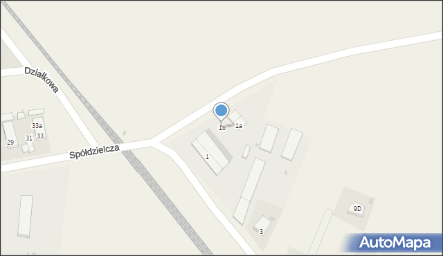 Grębocice, Kolejowa, 1b, mapa Grębocice