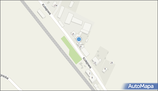 Grębocice, Kolejowa, 21, mapa Grębocice