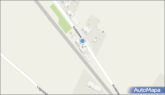 Grębocice, Kolejowa, 6, mapa Grębocice