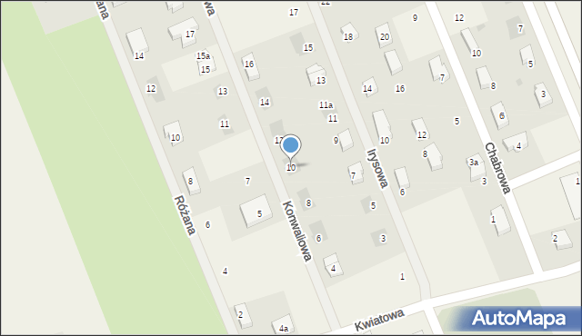 Grębocice, Konwaliowa, 10, mapa Grębocice