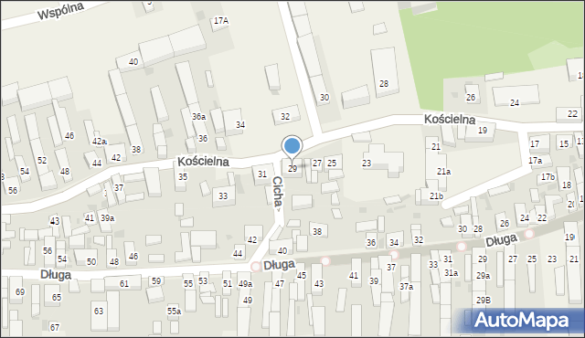 Grębocice, Kościelna, 29, mapa Grębocice