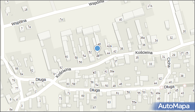 Grębocice, Kościelna, 48, mapa Grębocice