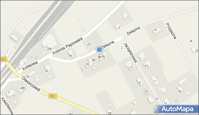 Grębocin, Kolonia Papowska, 56, mapa Grębocin