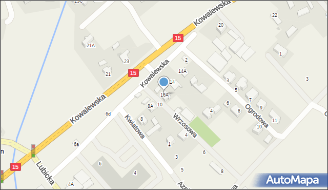 Grębocin, Kowalewska, 16A, mapa Grębocin
