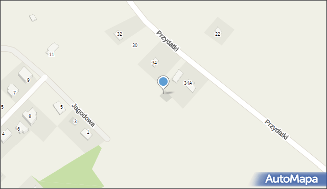Grębocin, Kowalewska, 34b, mapa Grębocin