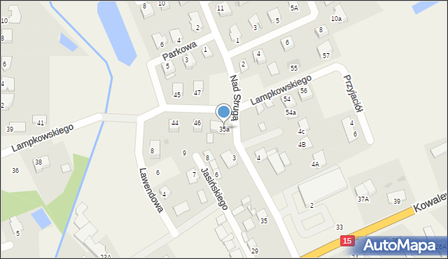 Grębocin, Kowalewska, 35a, mapa Grębocin