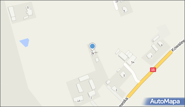 Grębocin, Kowalewska, 3a, mapa Grębocin