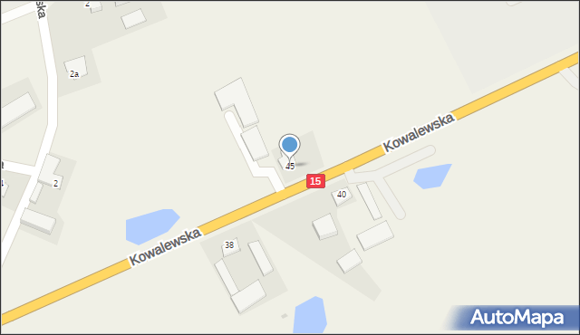 Grębocin, Kowalewska, 45, mapa Grębocin