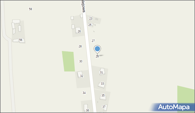 Gręzów, Kolejowa, 29, mapa Gręzów