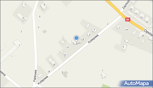 Groblice, Kolejowa, 10, mapa Groblice