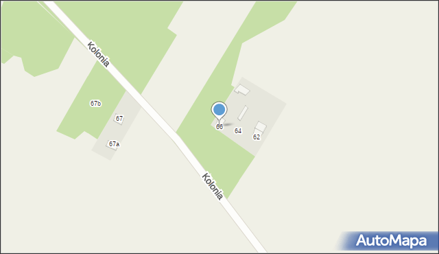 Grochów Włościański, Kolonia, 66, mapa Grochów Włościański
