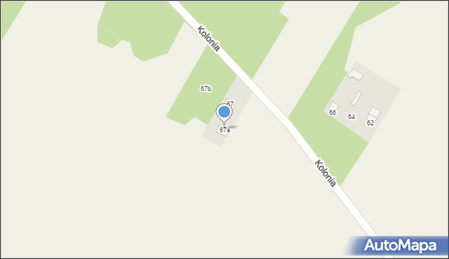 Grochów Włościański, Kolonia, 67a, mapa Grochów Włościański