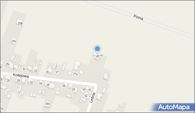 Grodków, Kolejowa, 43, mapa Grodków