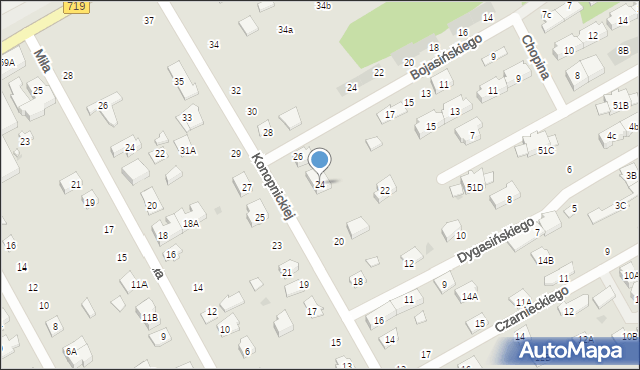 Grodzisk Mazowiecki, Konopnickiej Marii, 24, mapa Grodzisk Mazowiecki