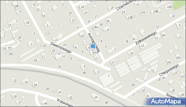 Grodzisk Mazowiecki, Konopnickiej Marii, 3, mapa Grodzisk Mazowiecki