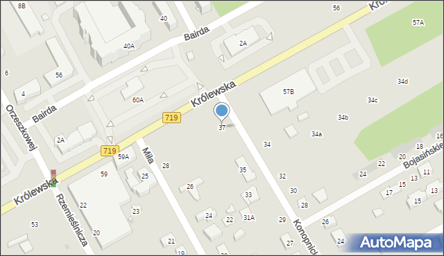 Grodzisk Mazowiecki, Konopnickiej Marii, 37, mapa Grodzisk Mazowiecki