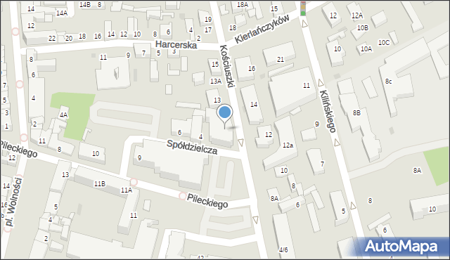 Grodzisk Mazowiecki, Kościuszki Tadeusza, gen., 11, mapa Grodzisk Mazowiecki