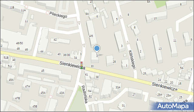 Grodzisk Mazowiecki, Kościuszki Tadeusza, gen., 2, mapa Grodzisk Mazowiecki