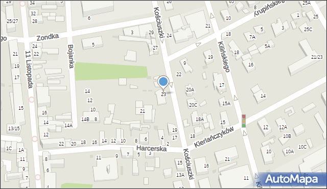 Grodzisk Mazowiecki, Kościuszki Tadeusza, gen., 23, mapa Grodzisk Mazowiecki