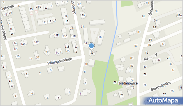 Grodzisk Mazowiecki, Kosińskiego Amilkara, gen., 12, mapa Grodzisk Mazowiecki