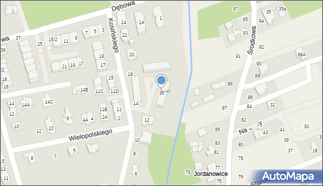 Grodzisk Mazowiecki, Kosińskiego Amilkara, gen., 16, mapa Grodzisk Mazowiecki