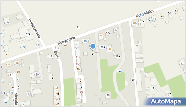 Grójec, Kobylińska, 24, mapa Grójec
