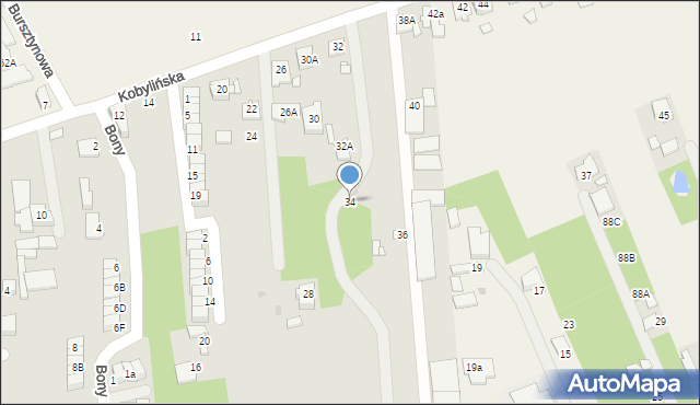 Grójec, Kobylińska, 34, mapa Grójec