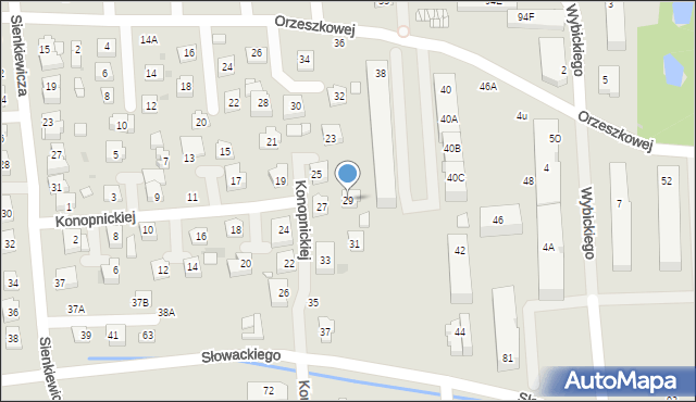 Grójec, Konopnickiej Marii, 29, mapa Grójec
