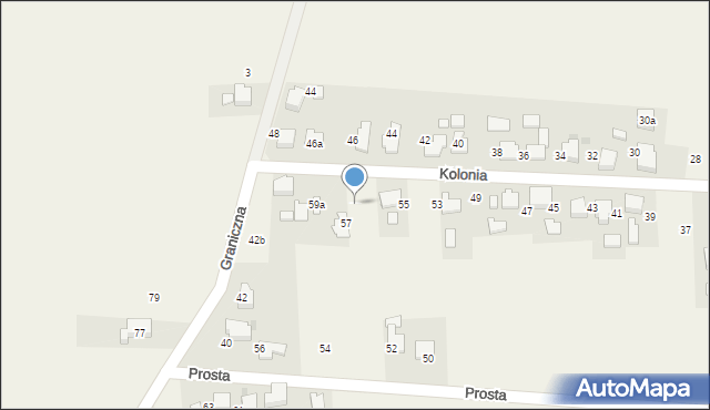 Gromiec, Kolonia, 59, mapa Gromiec