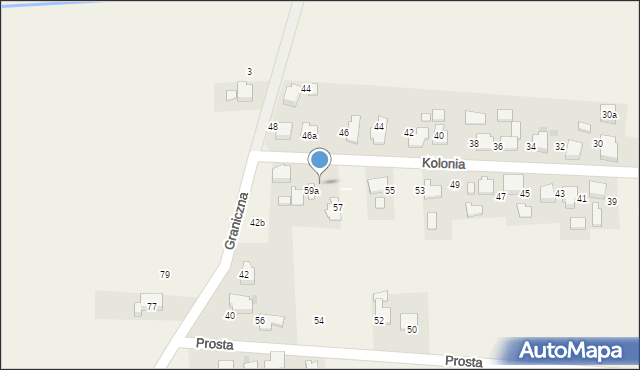 Gromiec, Kolonia, 61, mapa Gromiec