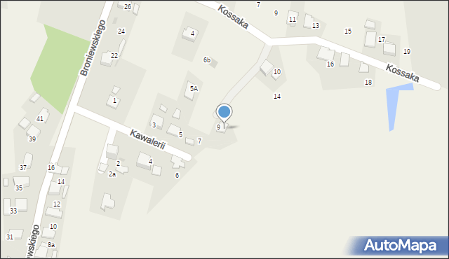 Gromiec, Kossaka Juliusza, 12, mapa Gromiec