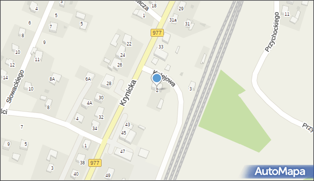 Gromnik, Kolejowa, 2, mapa Gromnik