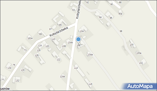 Groń, Kobylarzówka, 106, mapa Groń