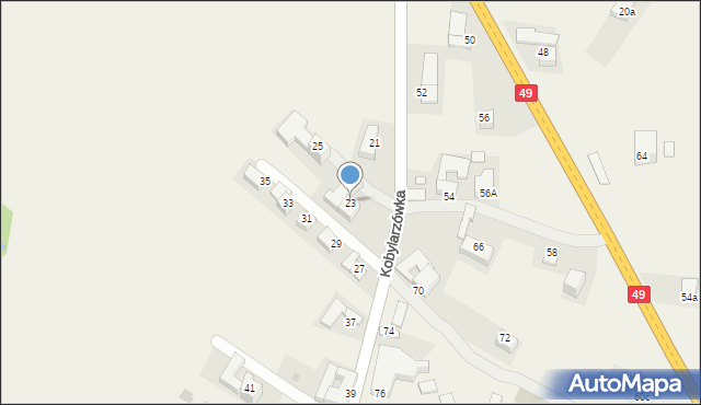 Groń, Kobylarzówka, 23, mapa Groń