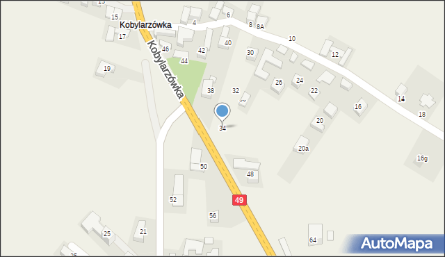 Groń, Kobylarzówka, 34, mapa Groń