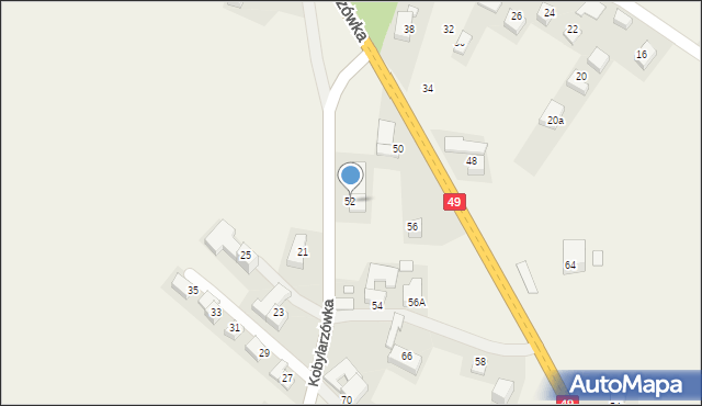 Groń, Kobylarzówka, 52, mapa Groń