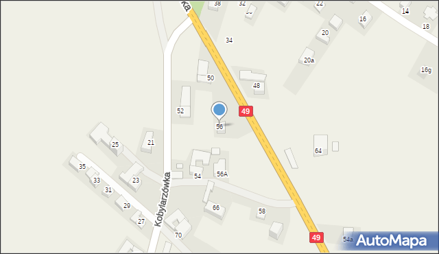 Groń, Kobylarzówka, 56, mapa Groń