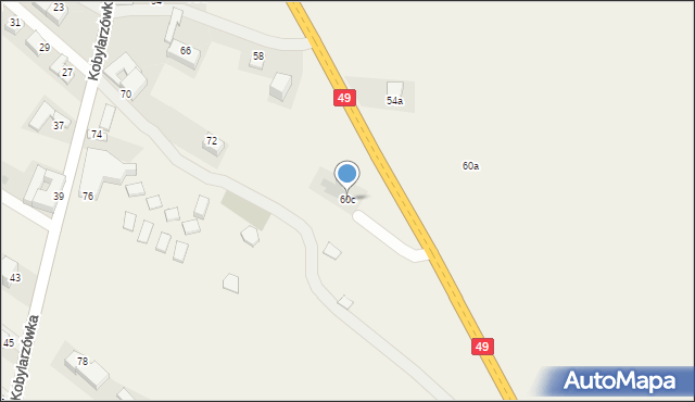 Groń, Kobylarzówka, 60c, mapa Groń