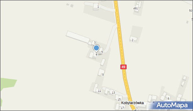 Groń, Kobylarzówka, 7, mapa Groń