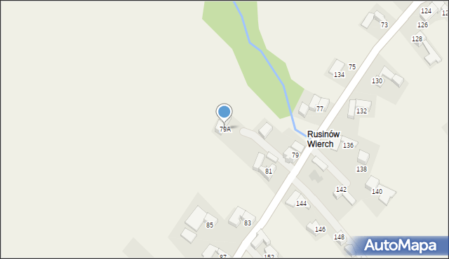 Groń, Kobylarzówka, 79A, mapa Groń