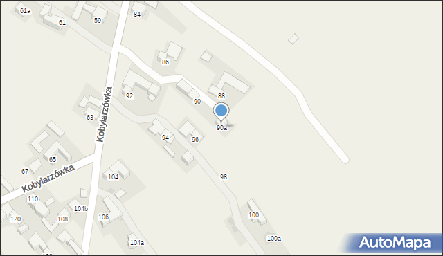 Groń, Kobylarzówka, 90a, mapa Groń