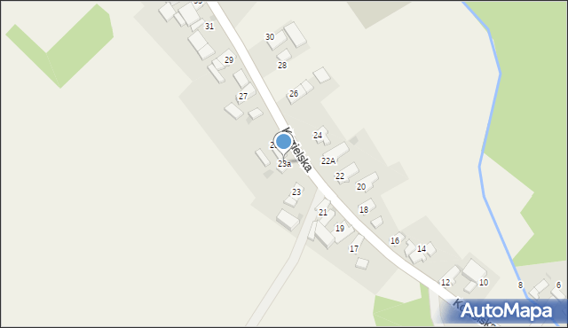 Grudynia Wielka, Kozielska, 23a, mapa Grudynia Wielka